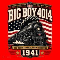 Big Boy 4014 Steam Engine Locomotive Train Railroad Santa Hat thumb 1