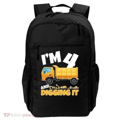 Birthday Boy 4 Construction Themed 4th Birthday 4 Years Old Backpack