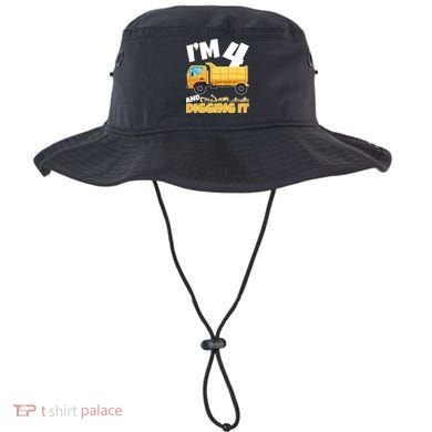 Birthday Boy 4 Construction Themed 4th Birthday 4 Years Old Bucket Hat