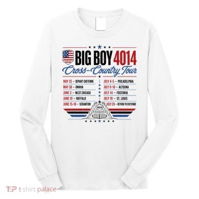 Big Boy 4014 Cross Country Tour Event Schedule Long Sleeve Shirt