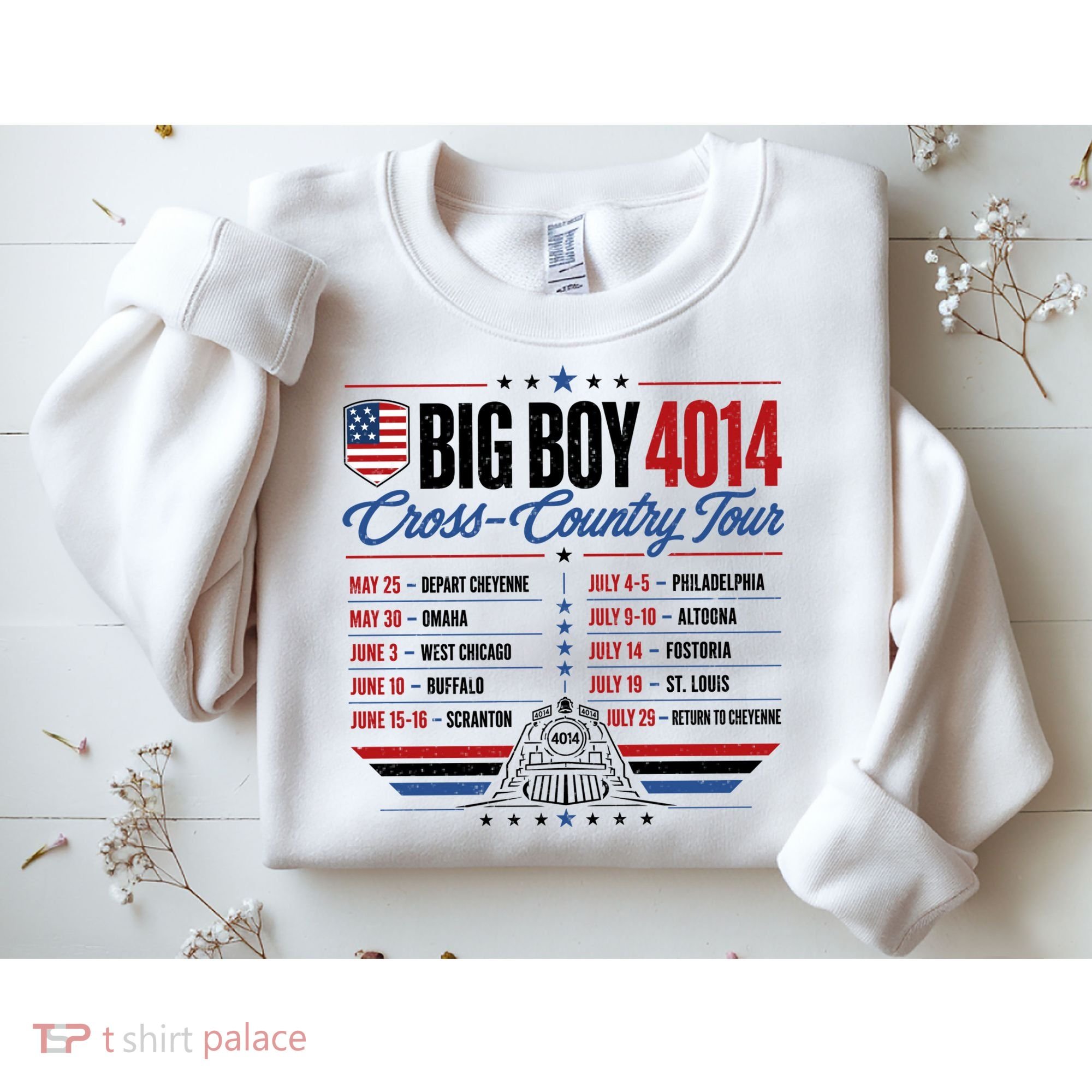 Big Boy 4014 Cross Country Tour Event Schedule Sweatshirt