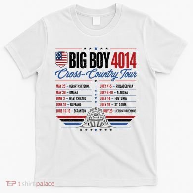 Big Boy 4014 Cross Country Tour Event Schedule T-Shirt
