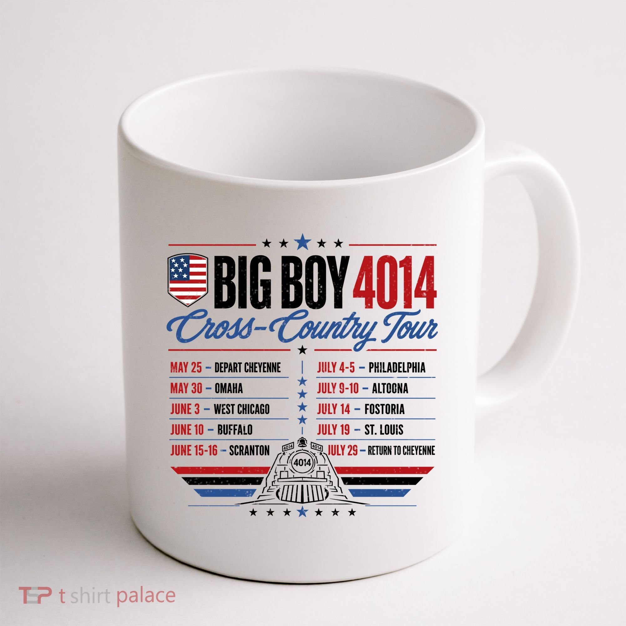 Big Boy 4014 Cross Country Tour Event Schedule Coffee Mug