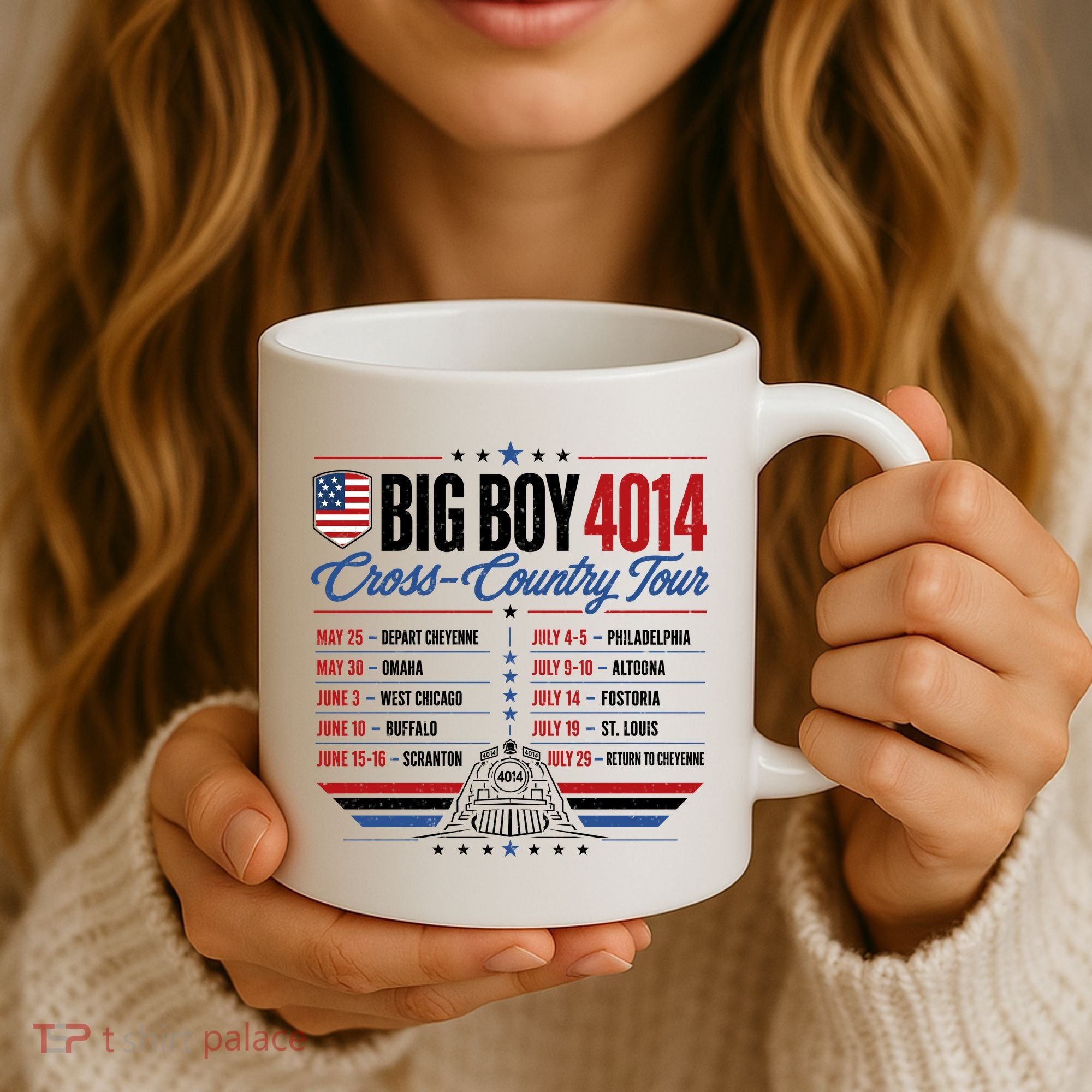 Big Boy 4014 Cross Country Tour Event Schedule Coffee Mug