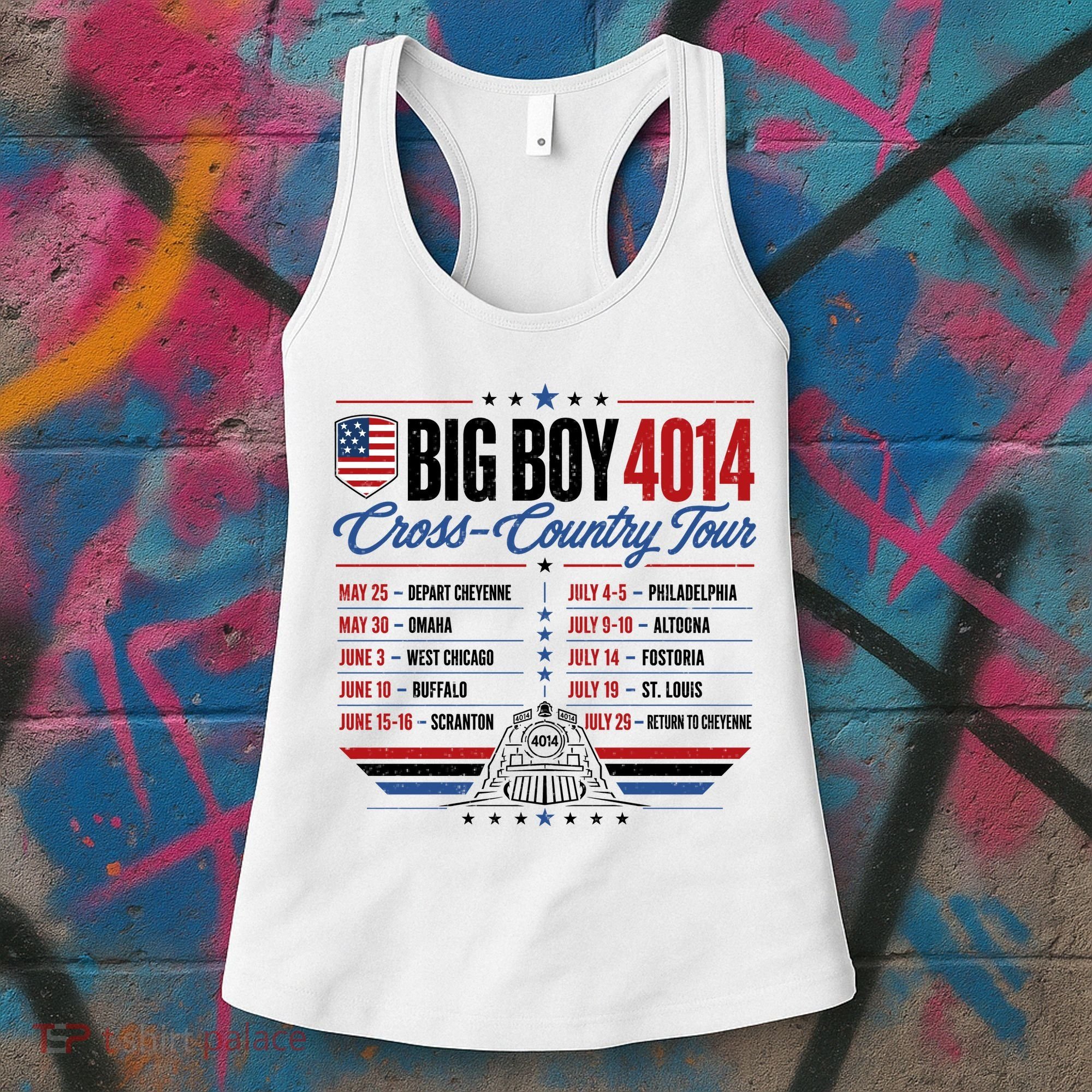 Big Boy 4014 Cross Country Tour Event Schedule Women's Tank Top