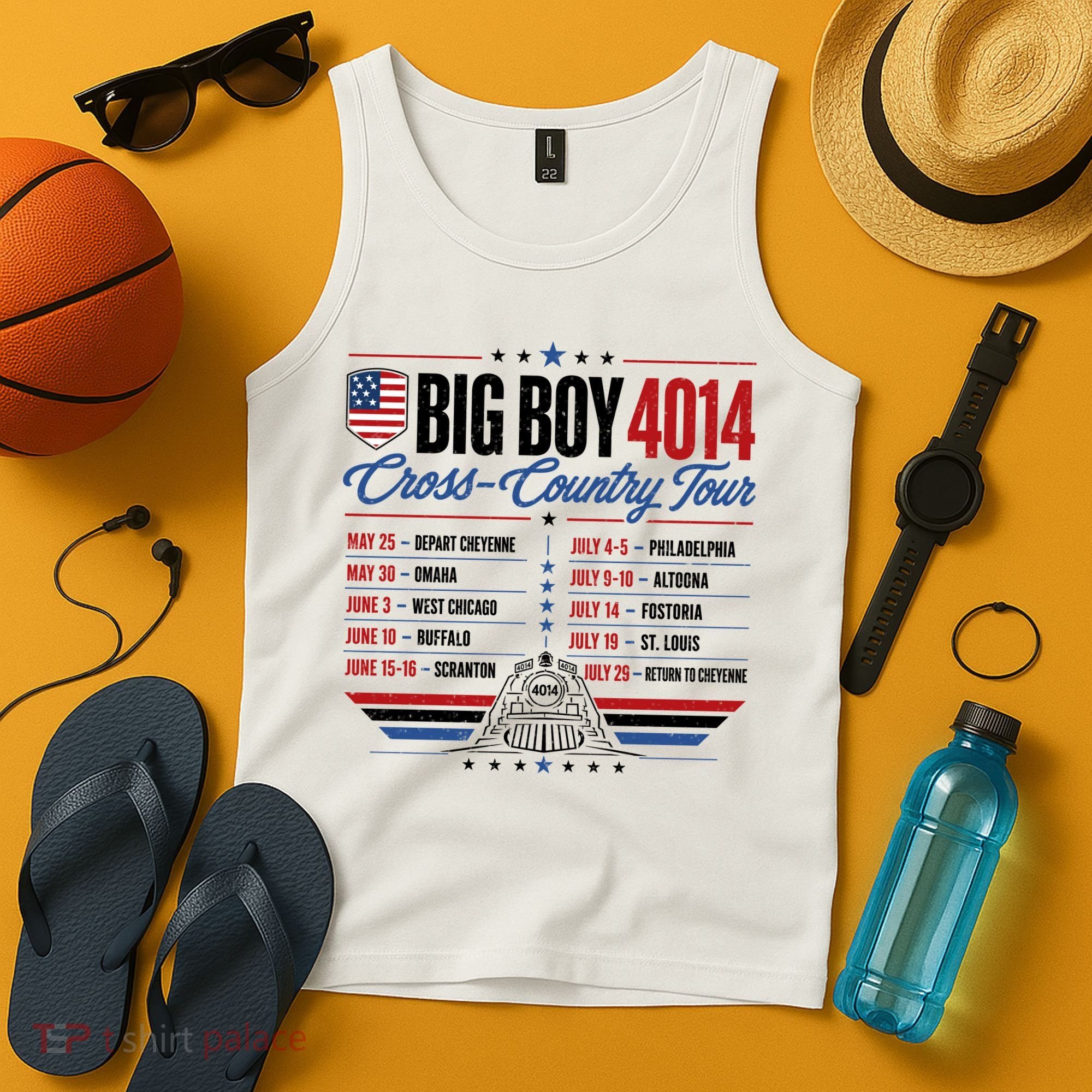 Big Boy 4014 Cross Country Tour Event Schedule Tank Top