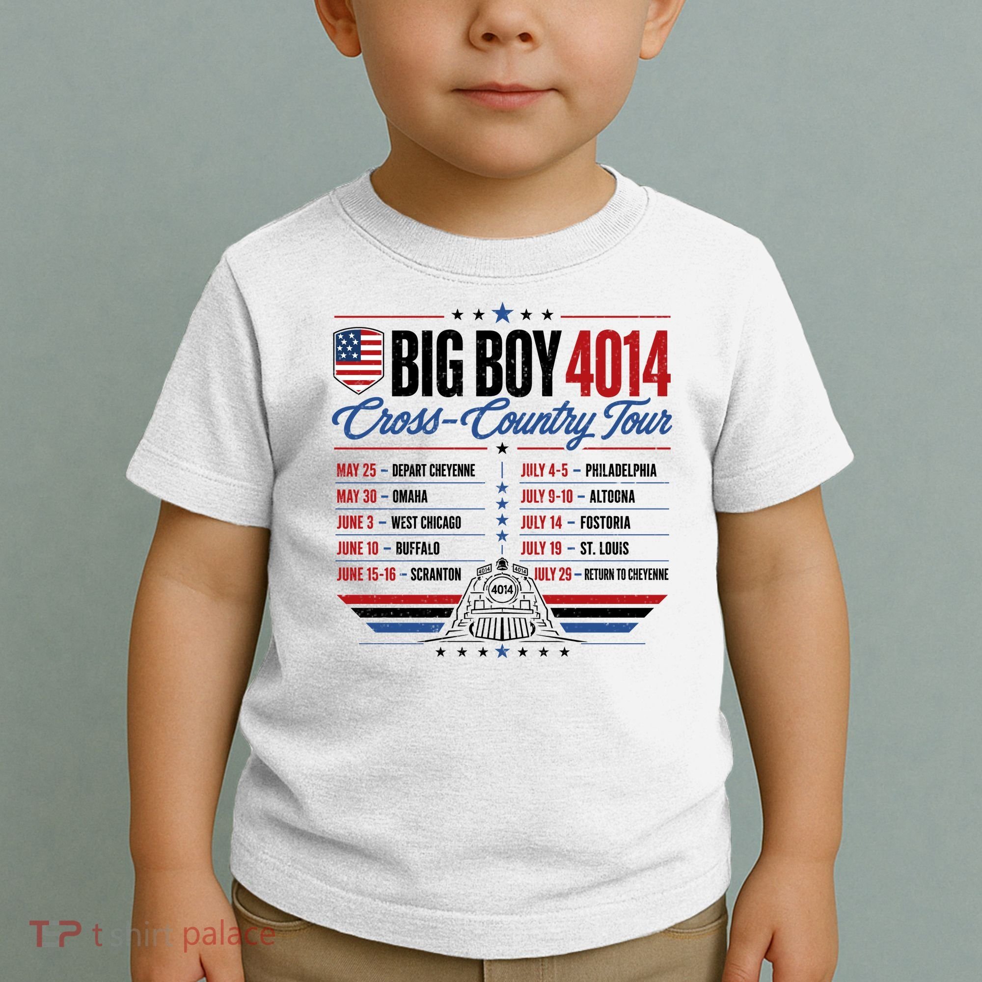 Big Boy 4014 Cross Country Tour Event Schedule Toddler T-Shirt
