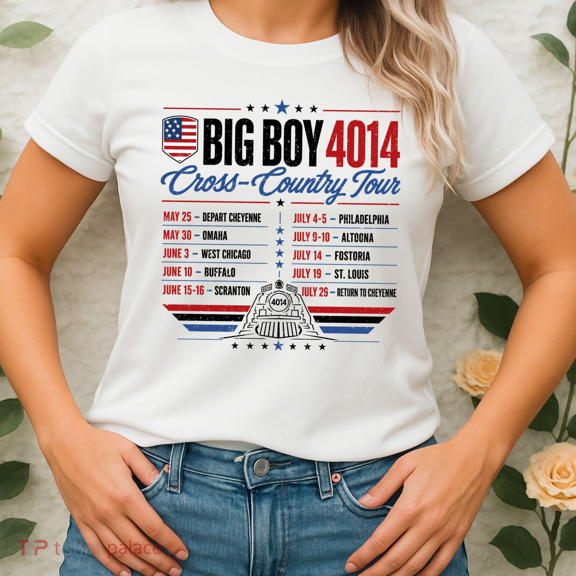 Big Boy 4014 Cross Country Tour Event Schedule Women's T-Shirt