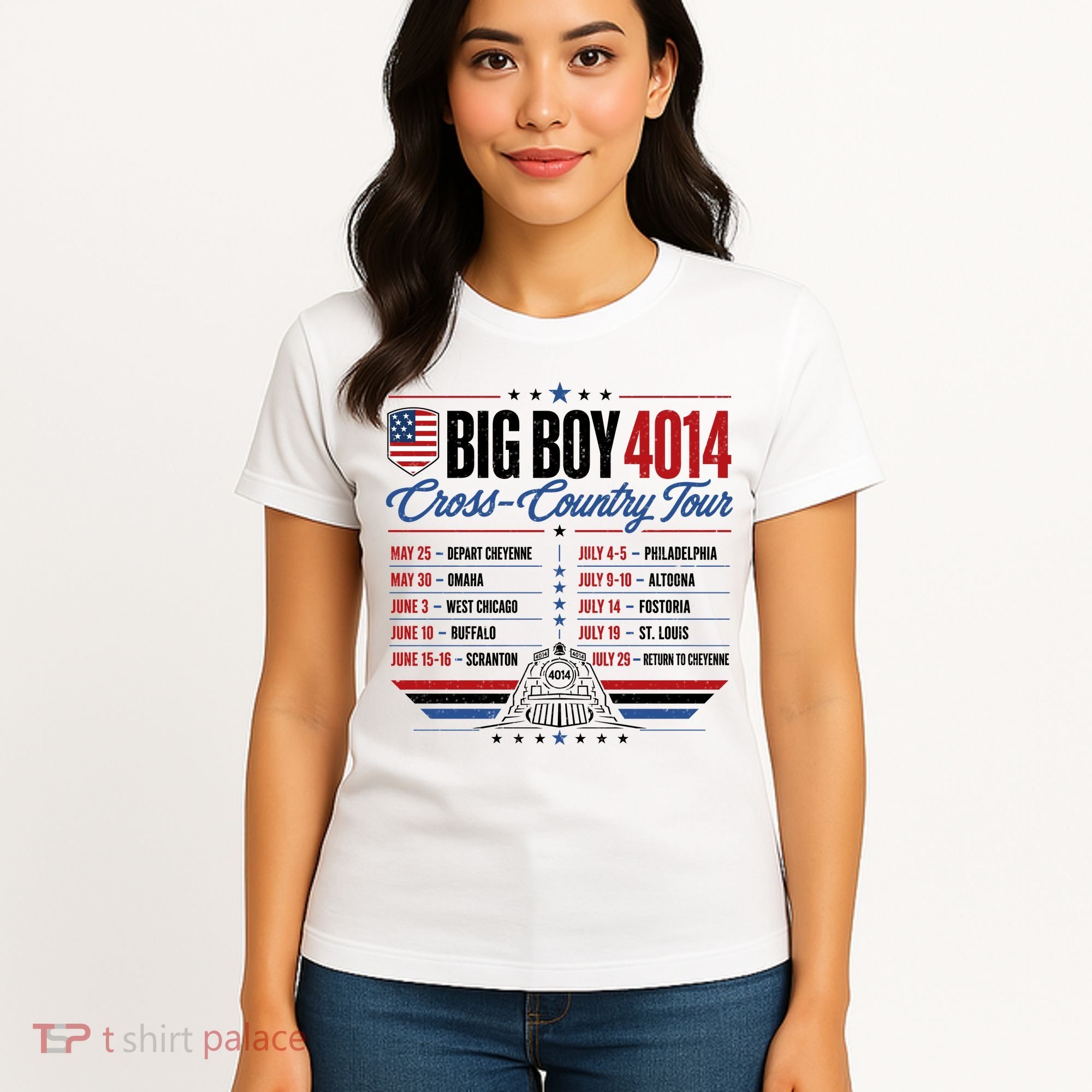 Big Boy 4014 Cross Country Tour Event Schedule Women's T-Shirt