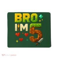 Birthday Boy 5th Birthday Bro I'M 5 Year Old Gamer Pixel Mousepad thumb 0