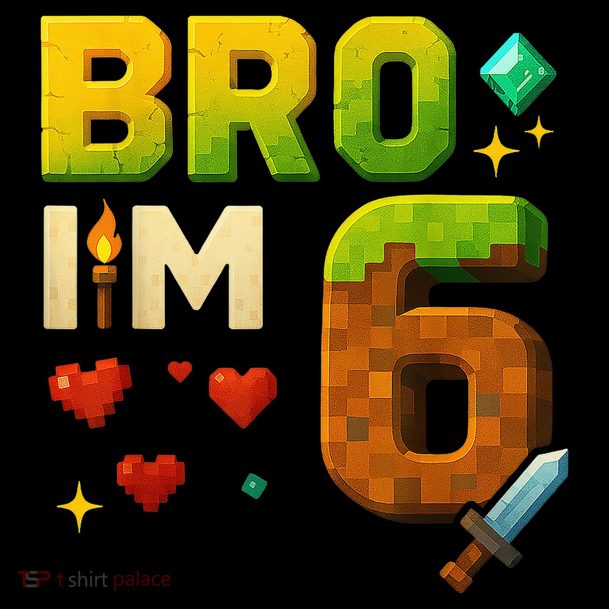 Birthday Boy 6th Birthday Bro I'M 6 Year Old Gamer Pixel Coffee Mug