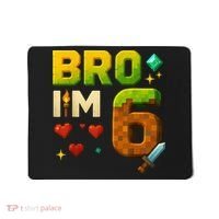 Birthday Boy 6th Birthday Bro I'M 6 Year Old Gamer Pixel Mousepad thumb 0