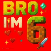 Birthday Boy 6th Birthday Bro I'M 6 Year Old Gamer Pixel Santa Hat thumb 1