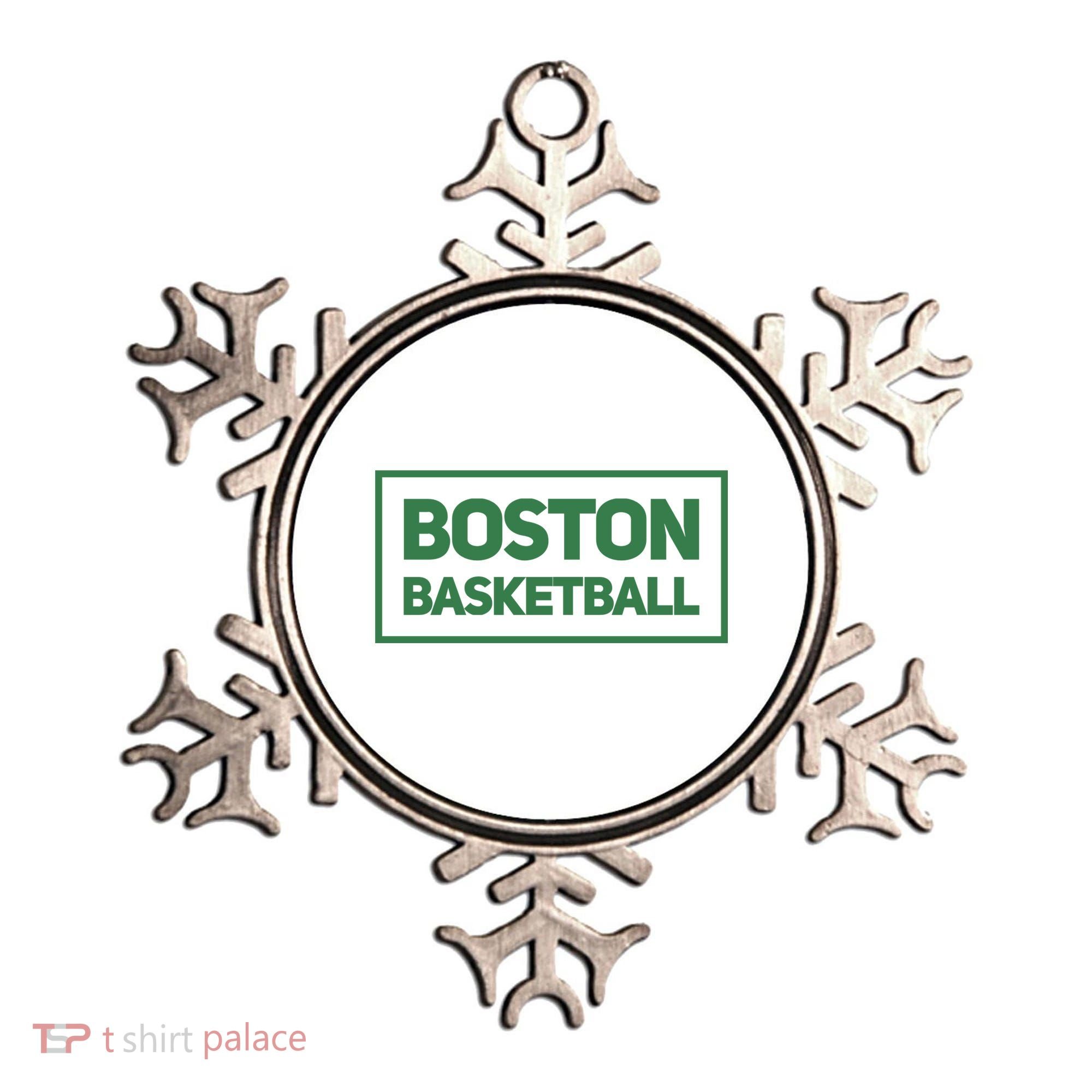 Boston Basketball Ornament