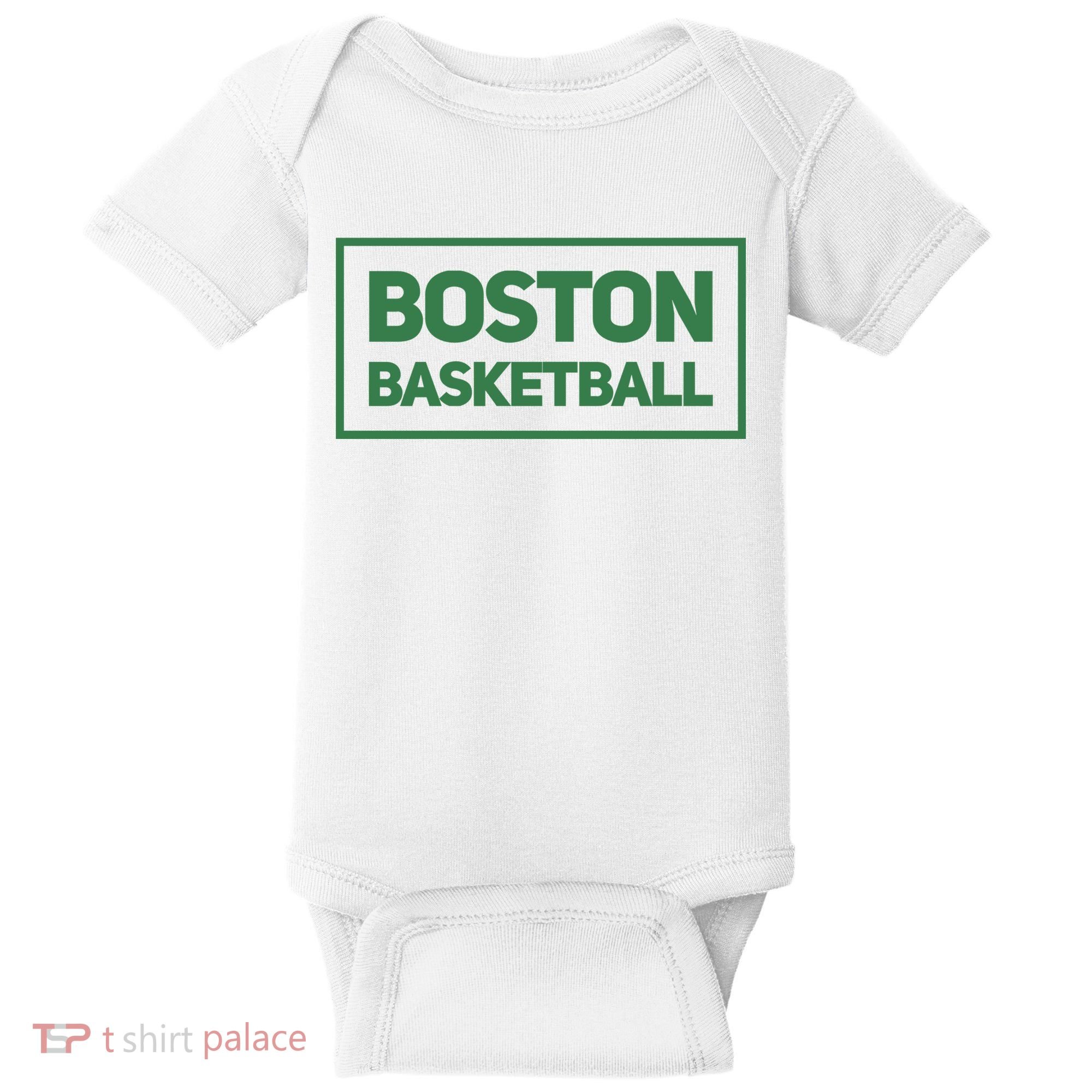 Boston Basketball Baby Bodysuit
