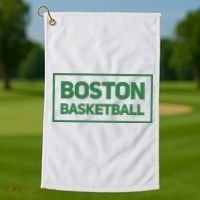 Boston Basketball Golf Towel thumb 1