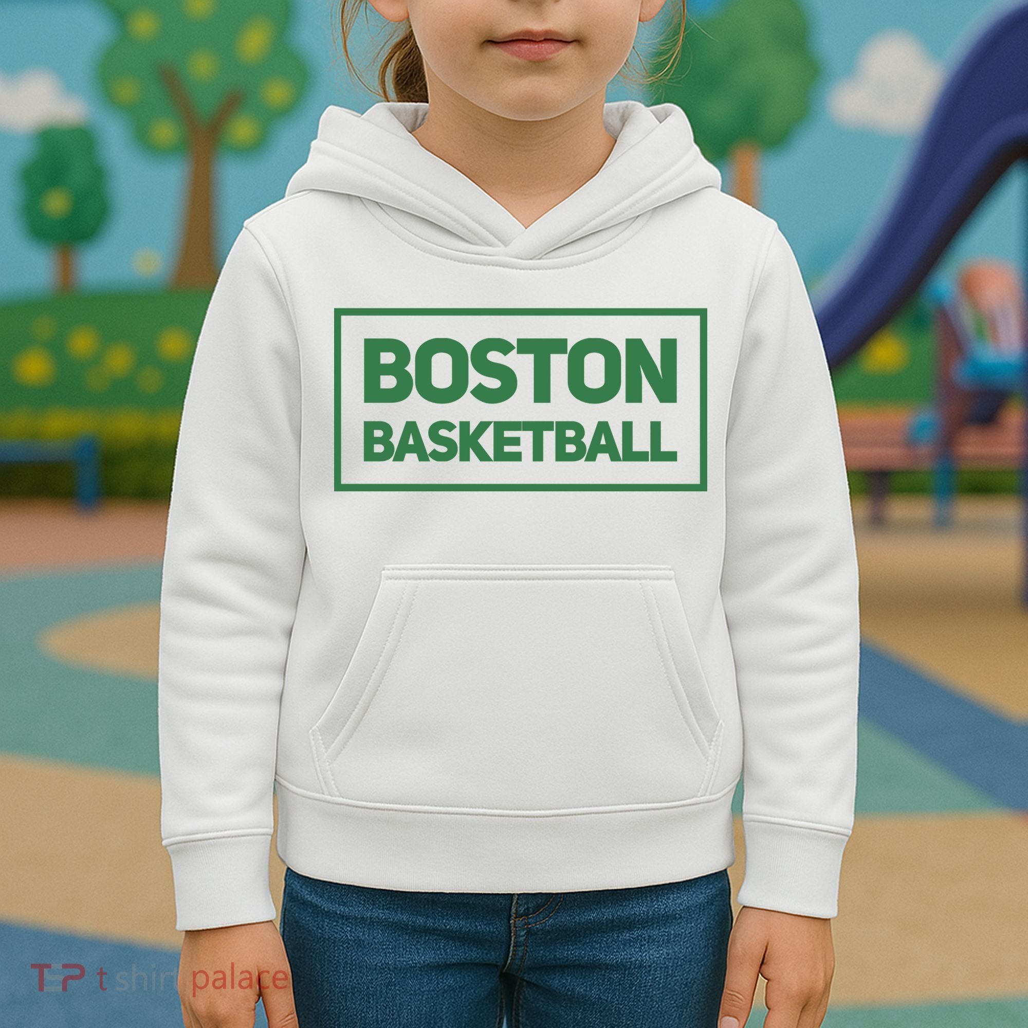 Boston Basketball Kids Hoodie