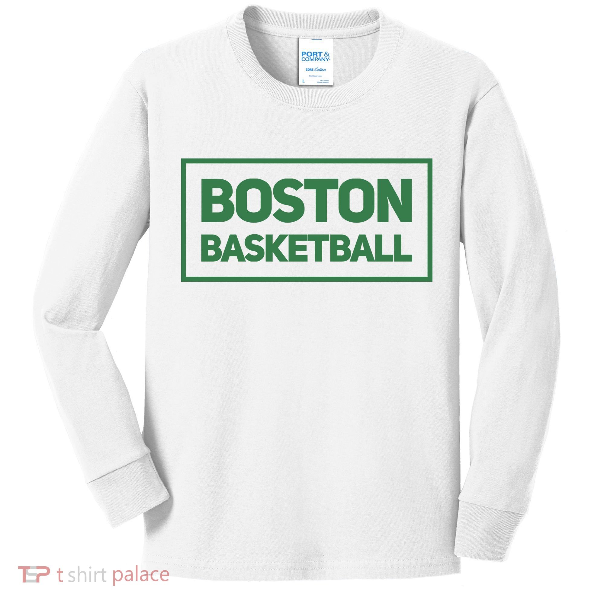 Boston Basketball Kids Long Sleeve Shirt