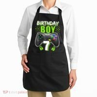 Birthday Boy 7 Video Game Controller Gamer 7th Birthday Gift TShirt Apron thumb 2