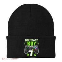 Birthday Boy 7 Video Game Controller Gamer 7th Birthday Gift TShirt Beanie thumb 0