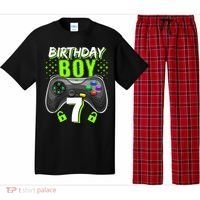 Birthday Boy 7 Video Game Controller Gamer 7th Birthday Gift TShirt Pajama Set thumb 0