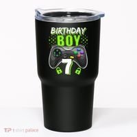 Birthday Boy 7 Video Game Controller Gamer 7th Birthday Gift TShirt Tumbler thumb 0