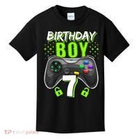 Birthday Boy 7 Video Game Controller Gamer 7th Birthday Gift TShirt Kids T-Shirt thumb 0
