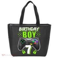 Birthday Boy 7 Video Game Controller Gamer 7th Birthday Gift TShirt Tote Bag thumb 0