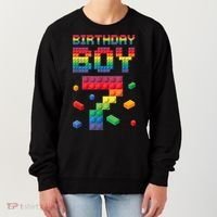 Birthday Boy 7 Years Old Seven Master Builder Building Lover Women's Sweatshirt thumb 0