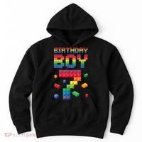 Birthday Boy 7 Years Old Seven Master Builder Building Lover Hoodie thumb 0