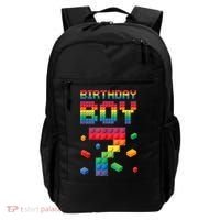 Birthday Boy 7 Years Old Seven Master Builder Building Lover Backpack thumb 0