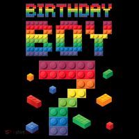 Birthday Boy 7 Years Old Seven Master Builder Building Lover Women's Tank Top thumb 5