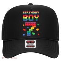 Birthday Boy 7 Years Old Seven Master Builder Building Lover Hat thumb 0