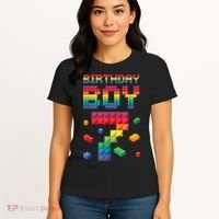 Birthday Boy 7 Years Old Seven Master Builder Building Lover Women's T-Shirt thumb 4