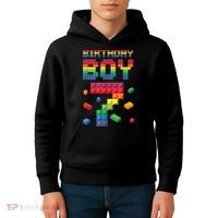 Birthday Boy 7 Years Old Seven Master Builder Building Lover Kids Hoodie thumb 4