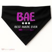 Bae Best Auntie Ever USA-Made Doggie Bandana thumb 0