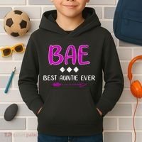 Bae Best Auntie Ever Kids Hoodie thumb 2