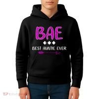 Bae Best Auntie Ever Kids Hoodie thumb 4