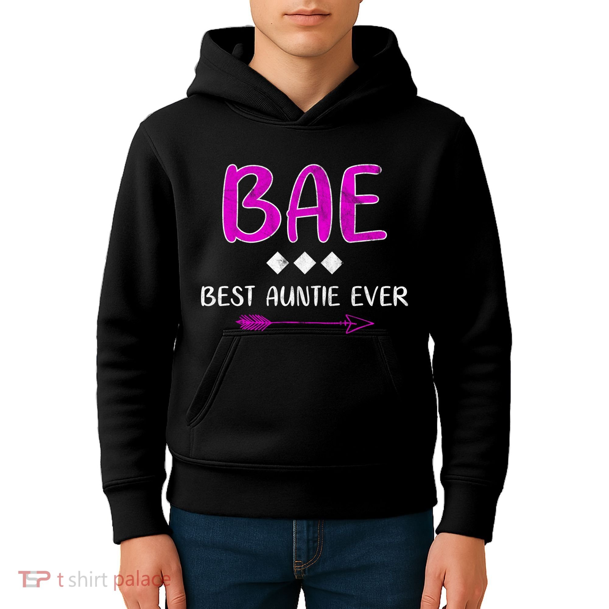 Bae Best Auntie Ever Kids Hoodie
