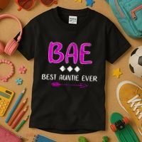 Bae Best Auntie Ever Kids T-Shirt thumb 3
