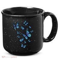 Blue Butterfly Art Garden Beautiful Butterflies 15oz Campfire Ceramic Mug thumb 0
