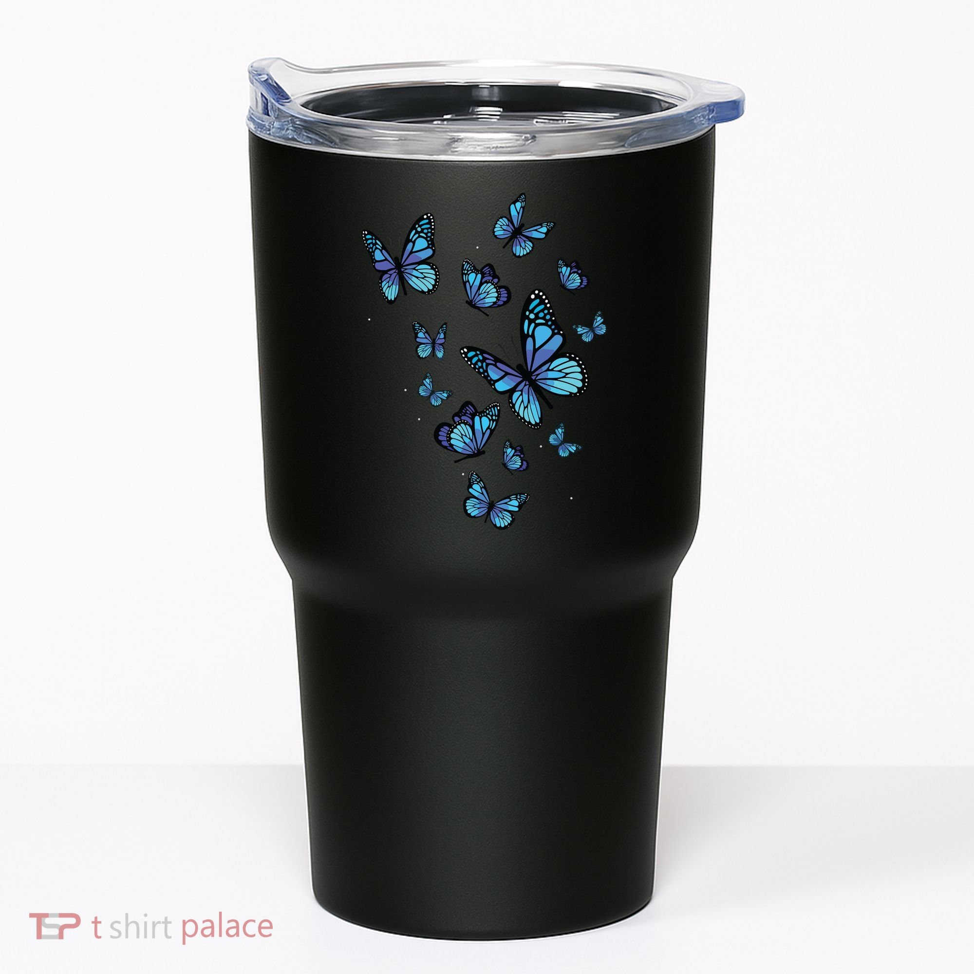 Blue Butterfly Art Garden Beautiful Butterflies Tumbler