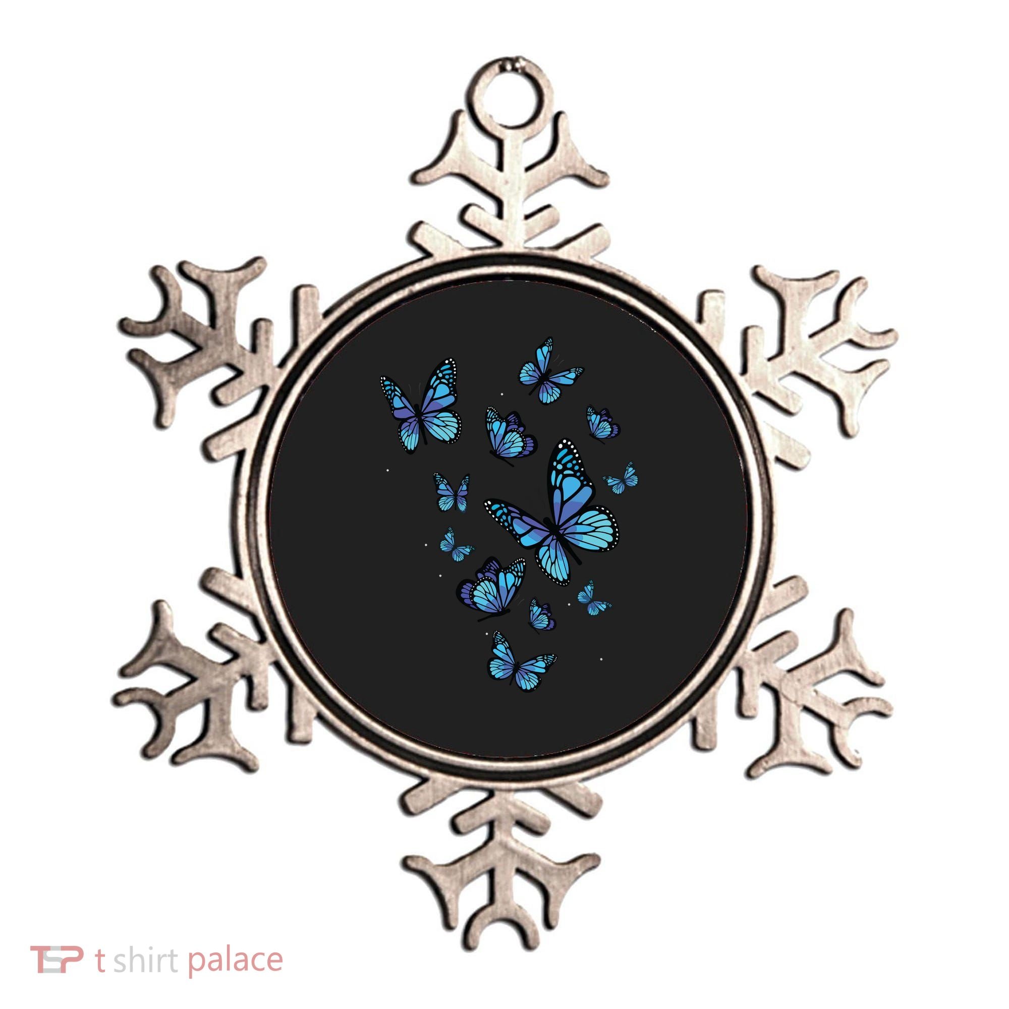 Blue Butterfly Art Garden Beautiful Butterflies Ornament