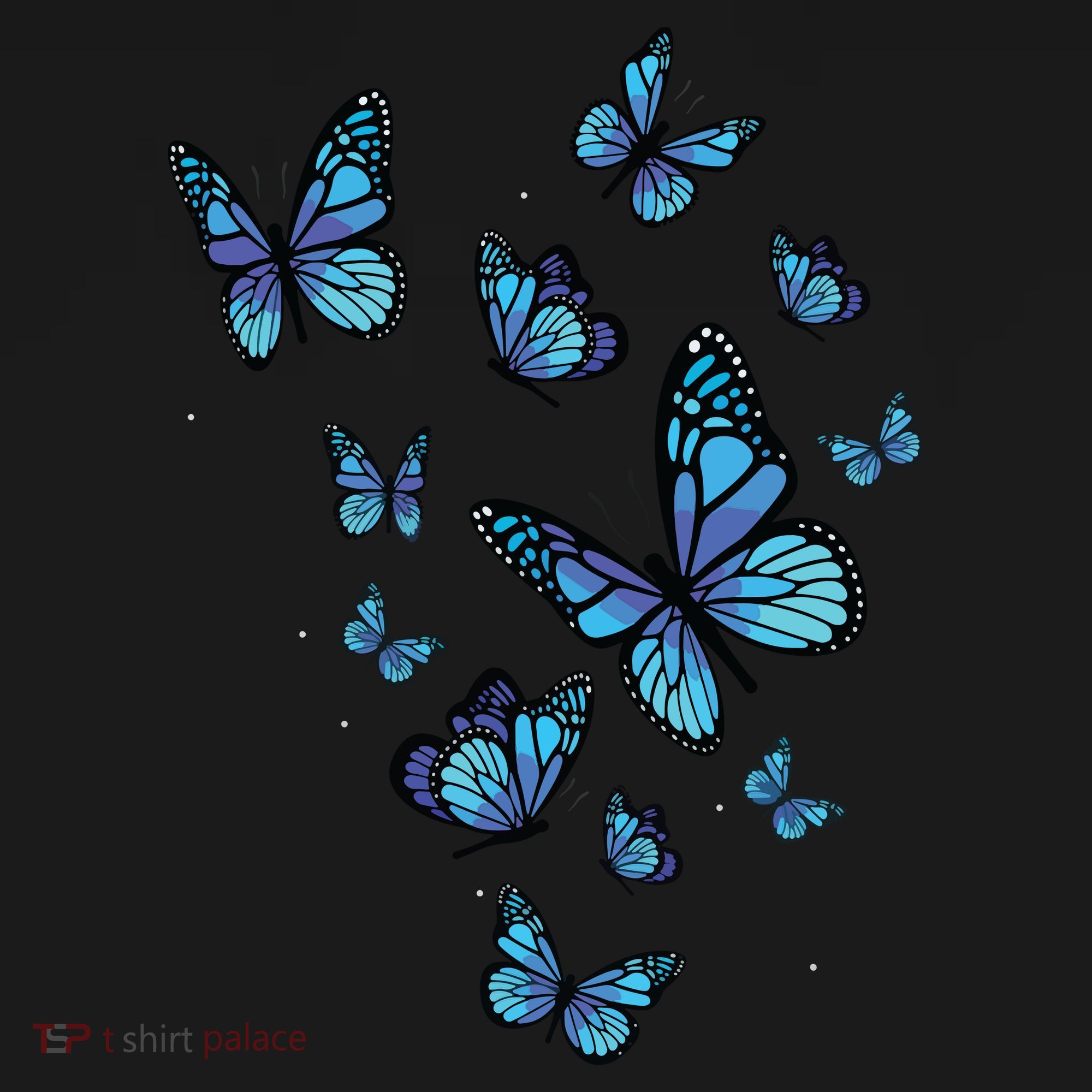 Blue Butterfly Art Garden Beautiful Butterflies Ornament