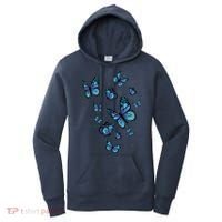 Blue Butterfly Art Garden Beautiful Butterflies Women's Hoodie thumb 0