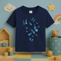 Blue Butterfly Art Garden Beautiful Butterflies Toddler T-Shirt thumb 3