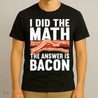 Best Bacon Art For Women Food Pork Meat Bacon Lovers T-Shirt thumb 3