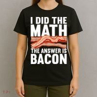 Best Bacon Art For Women Food Pork Meat Bacon Lovers T-Shirt thumb 4
