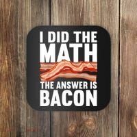Best Bacon Art For Women Food Pork Meat Bacon Lovers Coaster thumb 0