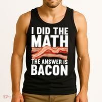 Best Bacon Art For Women Food Pork Meat Bacon Lovers Tank Top thumb 3